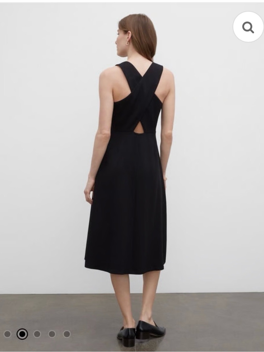 NWT Sleeveless Crisscross Back Midi Dress